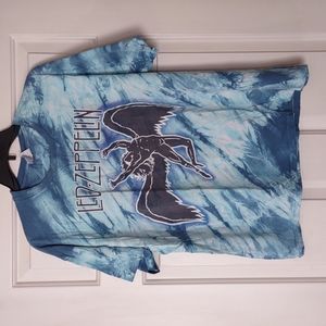 vintage super rare Led Zeppelin Swansong tie die shirt size XL